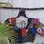 Multicolor authentic ajrakh patchwork cotton blouse