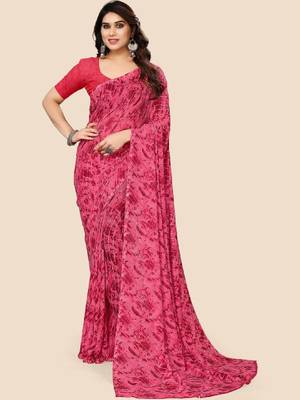 Leheriya poly georgette leheriya saree 1