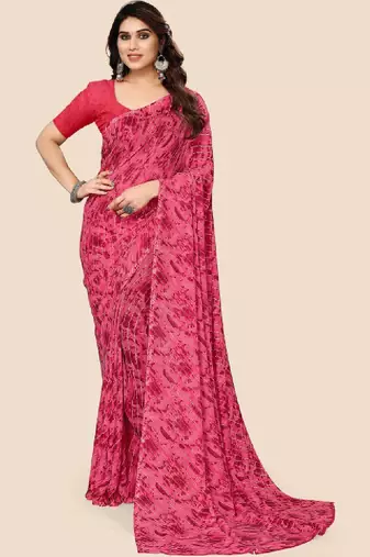 Leheriya poly georgette leheriya saree