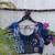 Blue authentic ajrakh patchwork cotton blouse