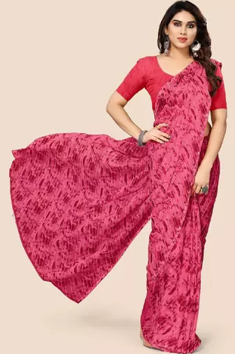 Leheriya poly georgette leheriya saree