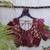 Brown authentic ajrakh patchwork cotton blouse