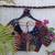 Multicolor authentic ajrakh patchwork cotton blouse