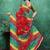 Bandhani poly georgette bandhani saree