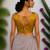 Mustard authentic ajrakh handblock printed sleeveless silk blend blouse
