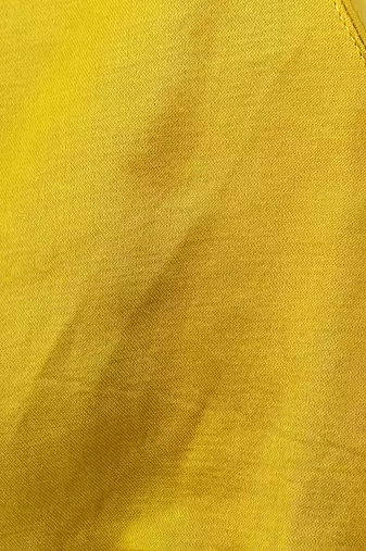Mustard authentic ajrakh handblock printed sleeveless silk blend blouse
