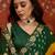 Tie and dye embroidered pure georgette fusion bandhani saree