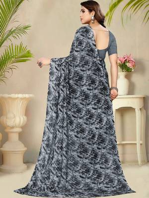 Tie and dye poly georgette leheriya saree 2