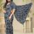 Tie and dye poly georgette leheriya saree