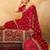 Bandhani embroidered pure georgette fusion bandhani saree