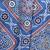 Navy blue authentic ajrakh handblock printed sleeveless silk blend blouse