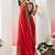 Pure chiffon fusion leheriya saree