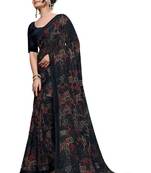 Ombre poly georgette bandhani saree