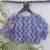 Blue premium cotton handblock printed blouse