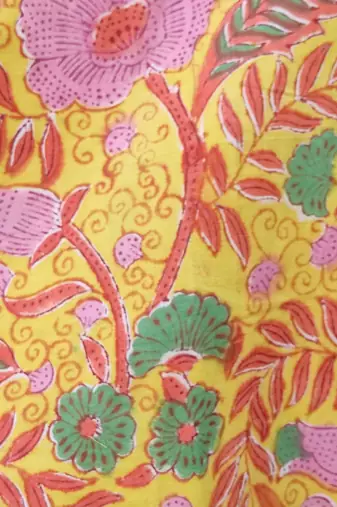 Multicolor premium cotton handblock printed blouse