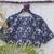 Navy blue premium cotton handblock printed blouse
