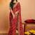 Bandhani embroidered pure georgette fusion bandhani saree