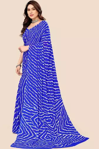Leheriya poly georgette leheriya saree