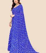 Leheriya poly georgette leheriya saree