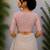 Pink premium cotton handblock printed blouse