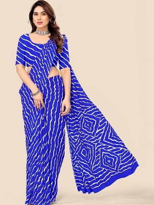 Leheriya poly georgette leheriya saree 3