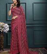 Leheriya poly georgette leheriya saree