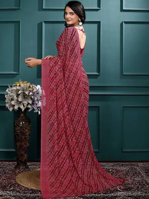 Leheriya poly georgette leheriya saree 2
