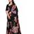 Floral poly georgette bandhani saree