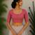 Pink premium cotton handblock printed blouse