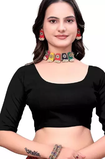 Floral poly georgette bandhani saree
