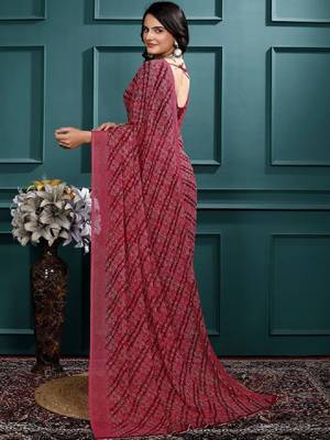 Leheriya poly georgette leheriya saree 2
