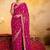 Bandhani embroidered pure georgette fusion bandhani saree