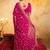 Bandhani embroidered pure georgette fusion bandhani saree