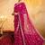 Bandhani embroidered pure georgette fusion bandhani saree