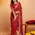 Bandhani embroidered pure georgette fusion bandhani saree