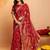Bandhani embroidered pure georgette fusion bandhani saree