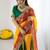 Bandhani embroidered pure georgette fusion bandhani saree