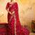 Bandhani embroidered pure georgette fusion bandhani saree