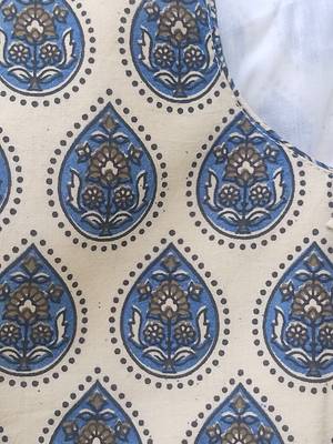 White premium cotton handblock printed blouse 5