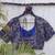 Blue premium cotton handblock printed blouse