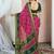 Bandhani pure chiffon fusion bandhani saree