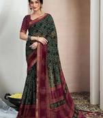 Bandhani pure chiffon fusion bandhani saree
