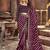 Leheriya zari pure georgette fusion leheriya saree