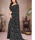 Leheriya poly georgette leheriya saree