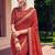 Leheriya embroidered pure georgette fusion leheriya saree