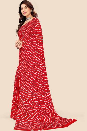 Leheriya poly georgette leheriya saree