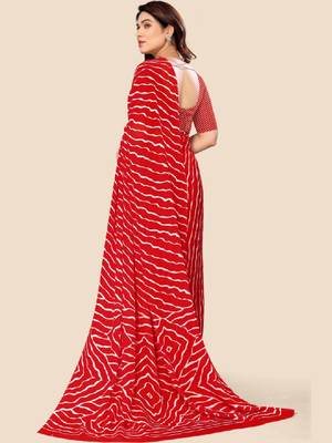 Leheriya poly georgette leheriya saree 2