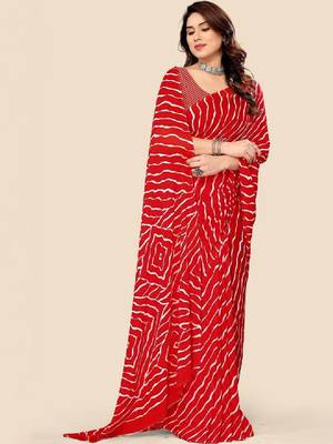 Leheriya poly georgette leheriya saree 4