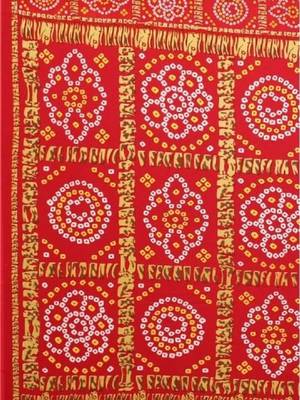 Bandhani poly georgette leheriya saree 4