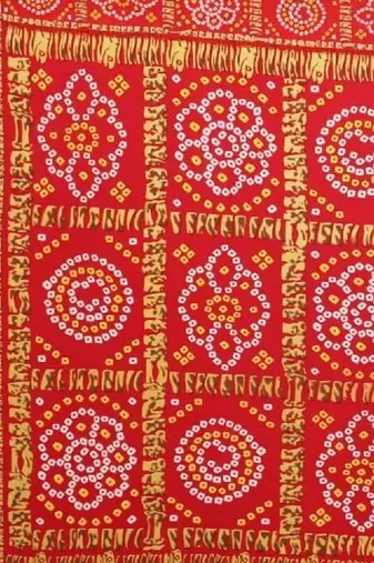 Bandhani poly georgette leheriya saree